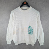 Jacques Jumper Mens Medium M Knitted Vintage 80s Pullover